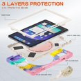 thumbnail image 4 of LLC Étui Robuste pour Tablette Protection contre les Chutes avec Poignée Support Bandoulière pour Xiaomi Mi Pad 6 6 Pro Rose Coloré, 4 of 7