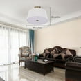thumbnail image 3 of Miumaeov White Simple and Modern Fan-shaped Fabric Ceiling Light Fixture For Home Decoration, 3 of 20