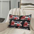 thumbnail image 5 of Lsque Fire and Rescue Truck Pattern Pillow Case – Soft & Cozy Throw Pillow Cover, Hypoallergenic Cushion Case for Sleeping Women with Envelope Closure-, 5 of 6
