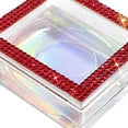 thumbnail image 3 of Caja de Pestañas Postizas 3D Zulema Cosméticos Vacíos Cuadrados Rojo Plata, 3 of 8
