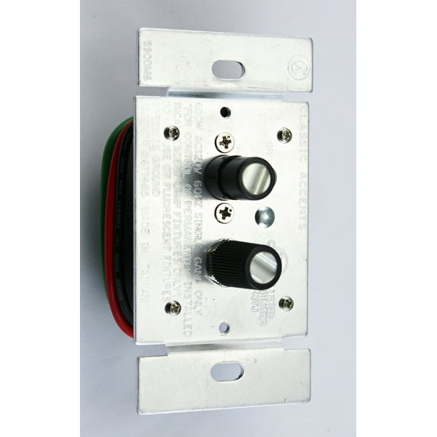 Classic Accents 600 Watt Single Pole Push Button Dimmer Light Switch