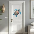 thumbnail image 6 of Sea Turtle Metal Wall Art Ocean Theme Wall Sculpture Iron Colorful Blue Beach Life Animal Hanging Ornament Sign, 6 of 9