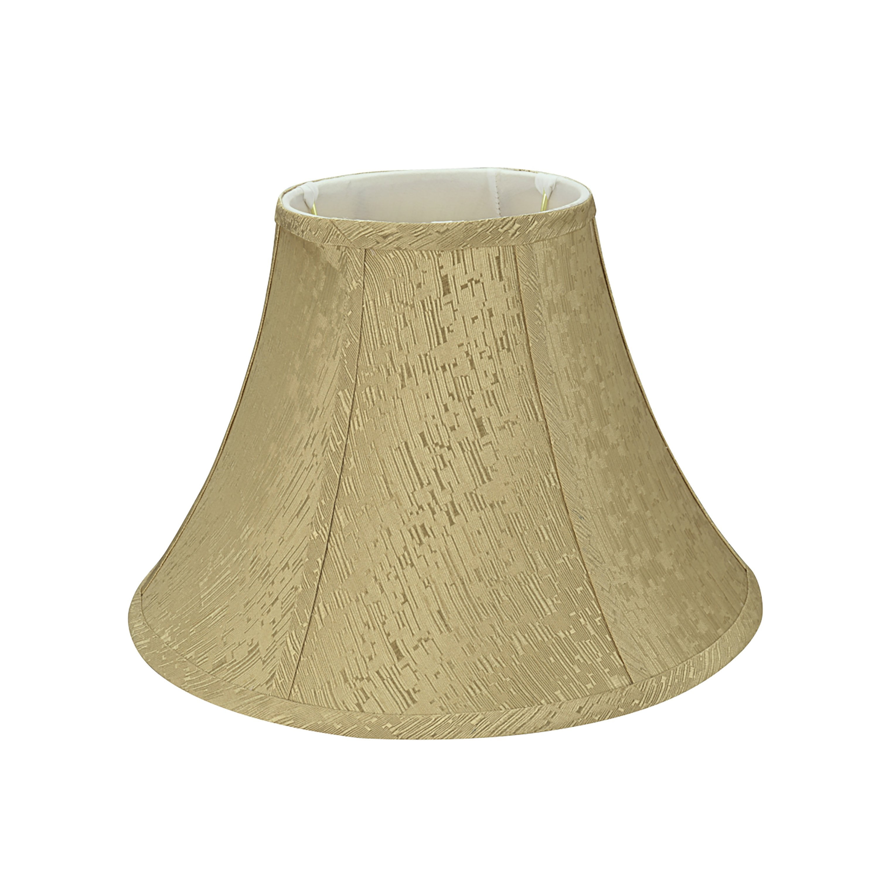 Aspen Creative 58003 Transitional Bell Shape UNO Construction Lamp Shade in Light Gold, 13" Wide (6" x 13" x 9")