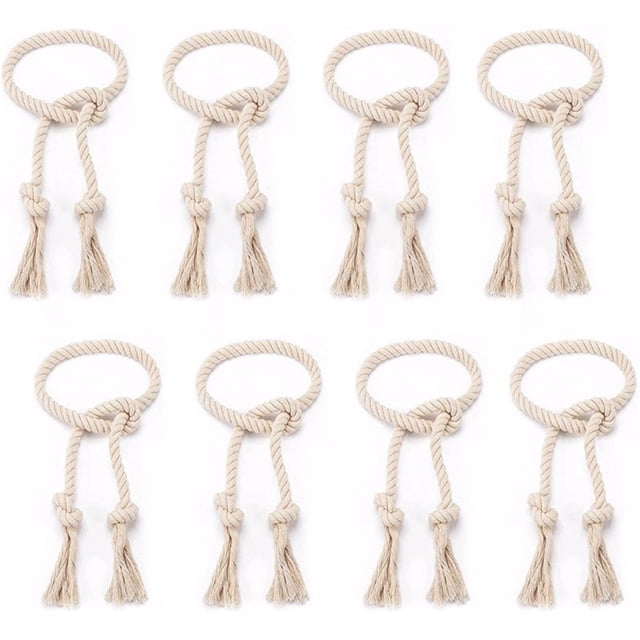 Monstrate 8 piezas, hebillas para cortina, cuerda, correa de algodón para mano, Kit de Clips para el hogar, suministros para ventanas hechos a Decoración del hogar