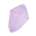 thumbnail image 5 of Unique Bargains 1pc Water-absorbent Wave Pattern Hair Towel 26.38"x 10.24" Purple, 5 of 5