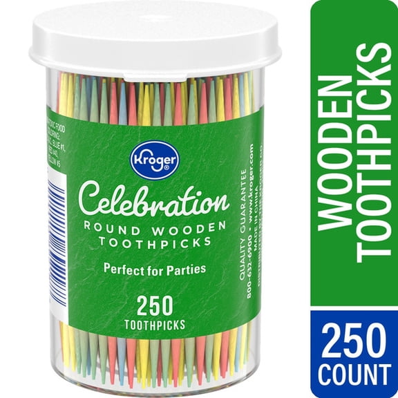 Kr Celebration Round Wooden Toothpicks 250 ct