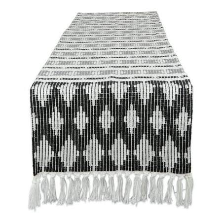 

DII Black/Grey Colby Southwest Table Runner 72 x 15 100% Cotton