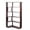 Ox Blood Red, variant on L-Shaped Corner Bookcase,White,35 inch 5-Tier Wooden Display Rack, Anti-Tip, Open Storage