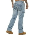 thumbnail image 4 of Enzo Mens Cargo Combat Denim Jeans, 4 of 5