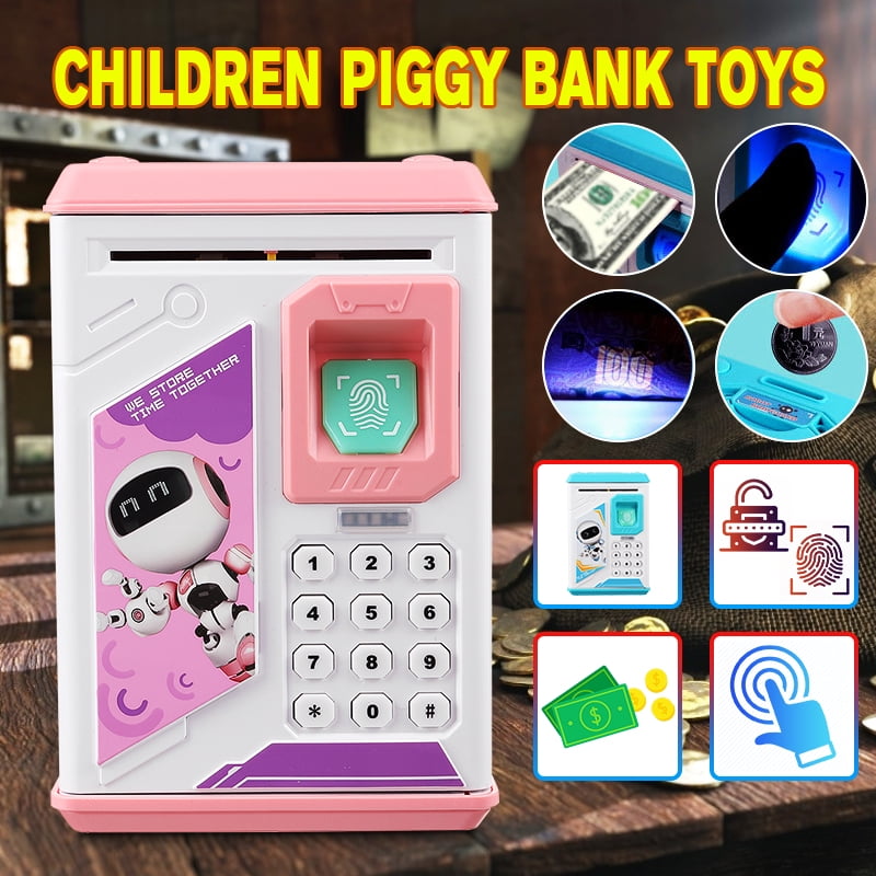 Electronic Piggy Bank Password Money Coin Automatic Safe Saving Box For