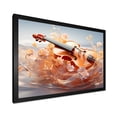 thumbnail image 2 of Designart "Serenity Blooms Glass Violin Harmony" Entertainment Framed Wall Art Decor - Vintage Brown Music Living Room Framed Canvas Art, 2 of 6