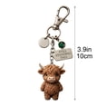 Bull Figure Keychain Daily Reminder of Strength Inspirational Gift ...