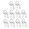 thumbnail image 4 of WHAMVOX 50Pcs Picture Frame Wall Hooks Metal D Rings for Hobbyists 11.8x0.63x0.2in, 4 of 8