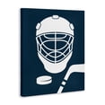 thumbnail image 2 of Stupell Industries Modern Hockey Mask Blue & White Canvas Art, 24 x 30, by Melody Hogan, 2 of 8