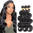 thumbnail image 1 of Hair Bundles YOUNGHANN Color #1B Body Wave, 24 pulgadas, 300 g, 1 of 5