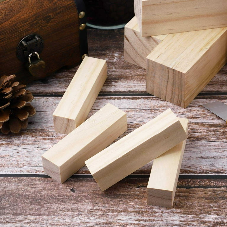 Basswood Carving Wood Natural Blanks Balsa Wood for Carving Wood