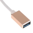 thumbnail image 3 of USB3 A Adaptador De Convector De Datos OTG Para Teléfono Inteligente Oro perfke Adaptador OTG tipo C a USB, 3 of 5