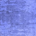 thumbnail image 1 of Ahgly Company Indoor Square Oriental Blue Industrial Area Rugs, 6' Square, 1 of 4