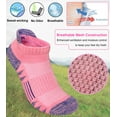 thumbnail image 4 of 【Calcetines antiampollas para mujer】La lengüeta del talón proporciona mayor comodidad y protección, evita que se resbale, el acolchado en el tendón de Aquiles evita las ampollas en el tobill, 4 of 5