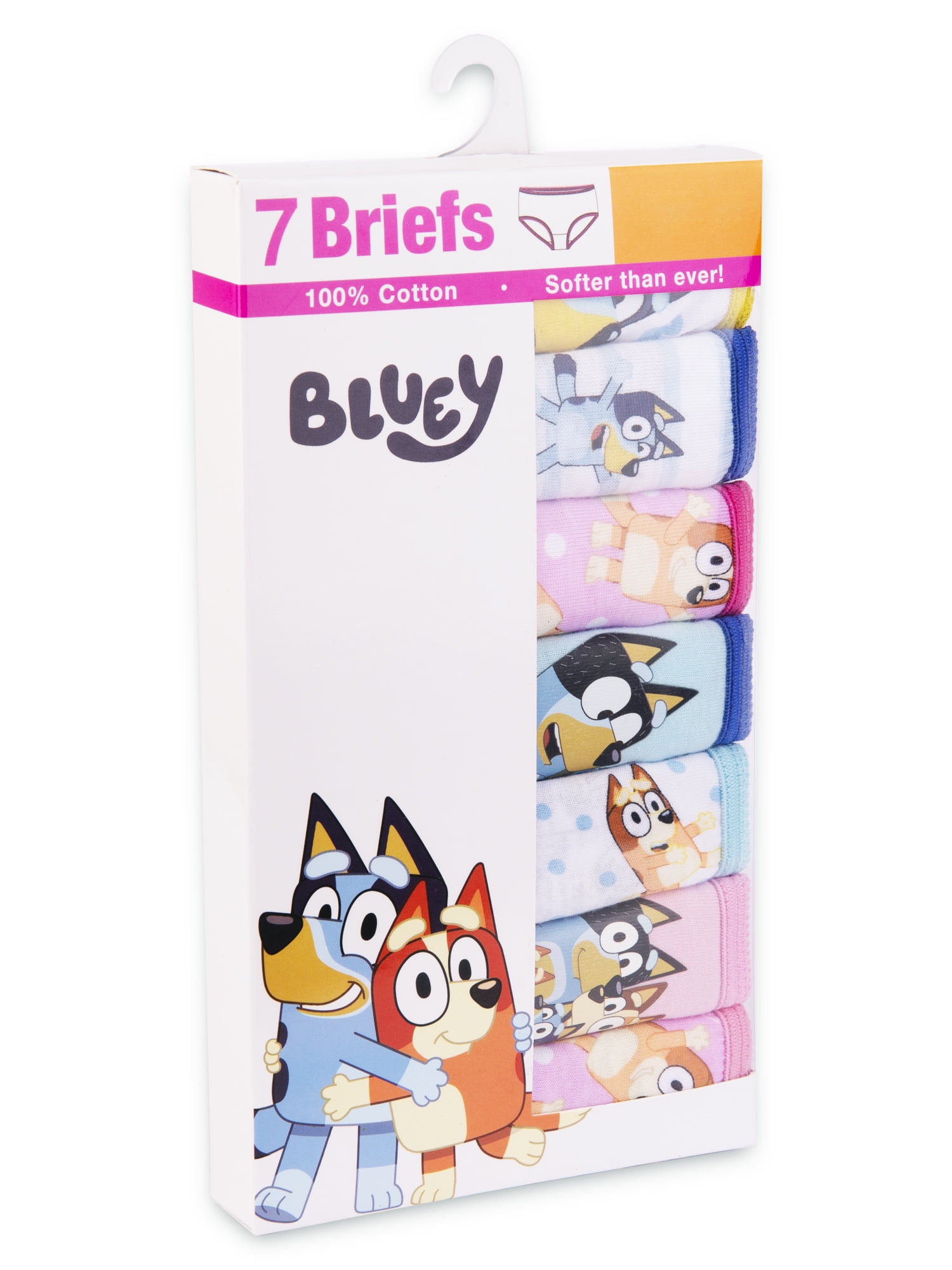 Girls Cotton Brief Character Underwear, 7-Pack, Size 4-8