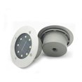 thumbnail image 1 of Luz de paisaje LED de 8 LED, luz subterránea impermeable, luz subterránea para exteriores, para jardín, camino, luz subterránea empotrada, paquete de 2, blanco cálido, 1 of 5