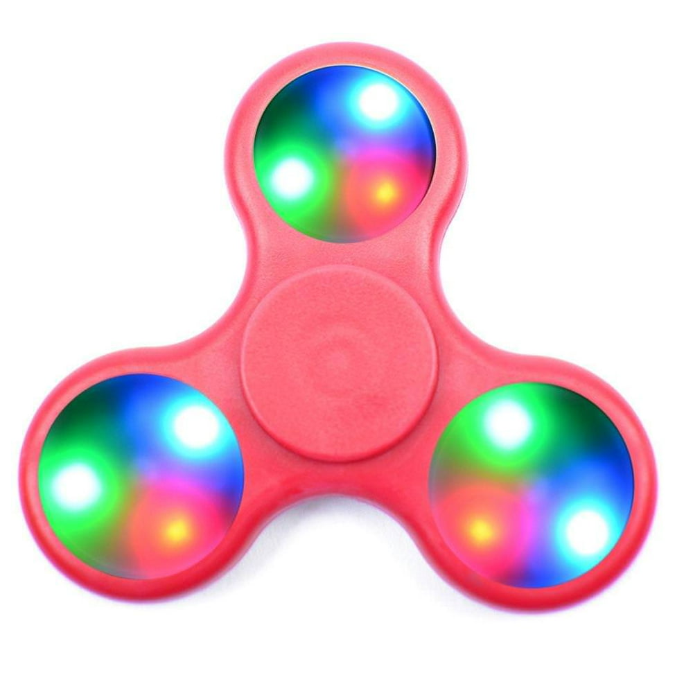GlowCity Light Up LED Fidget RGB Light Spinner Toy For Kids & Adults