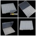 thumbnail image 4 of 28/56 Fentes Rectangle Acrylique Perles Transparentes Affichage Conteneur de Stockage, 4 of 6