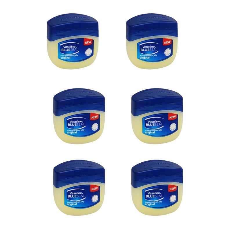 6 x Vaseline Pure Petroleum Jelly Original Blueseal, 100ml