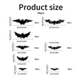 thumbnail image 3 of Yeciiwht 48pc 3D Light Up Bats Halloween LED Glowing Bats Wall Decorations, Removable PET Glitter Bat Sticker for Home Window Party Holiday Decor, 3 of 7