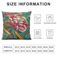 thumbnail image 6 of Acheng Chinoiserie Red Peony Floral Throw Pillow Cover Set of 2 Asian Oriental Rectangular Throw Pillow Cover Decorative Pillow Home Exotique Cushion Cover for Bed Car Chair White, 6 of 6