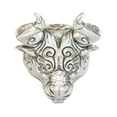 thumbnail image 2 of 925 Sterling Silver Huge Bull Ring Biker Punk Jewelry TA389 Large Model US Size 13.5, 2 of 17