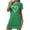 Green, variant on Night Gowns for Women New Sleep Shirts for Women Soft Short Sleeve Night Shirts for Women Sleepwear Loose Fitted Print Sleep Shirt Yellow S