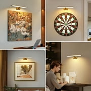 Behome Bathroom Vanity Light, 3-Light Modes Modern Vanity Light Over Mirror, 16 inch Vanity Lighting Fixture Dimmable 3CCT LED Bar Vanity Light for Bathroom Restroom, Gold