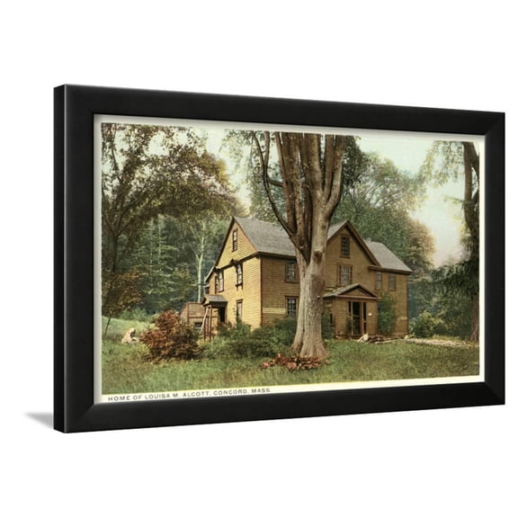 Louisa May Alcott Home, Concord Framed Print Wall Art