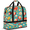 Multicolour 2, variant on Herdesigns American Baseball Foldable Travel Duffel Bag for Women Men, Ball Sport Weekend Overnight Carry On Bags with Shoe Compartment