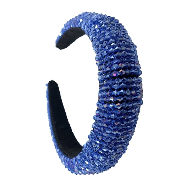 Cintas para el pelo Minnieouse con cuentas de cristal Azul oscuro