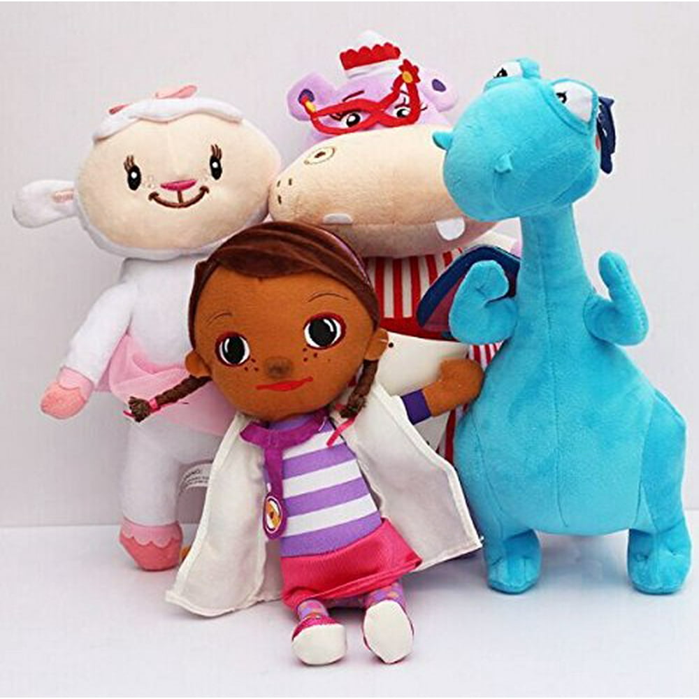 4pcs/set Cute Doc Mcstuffins Clinic Stuffed Plush doc mcstuffins toys