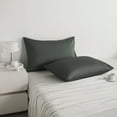 thumbnail image 7 of Super Soft Cotton Pillowcase Set of 2, Machine Washable Cotton Bed Pillow Covers with Envelope Closure, Queen Size, 20 x 30 inches, Charcoal Gray, 7 of 7