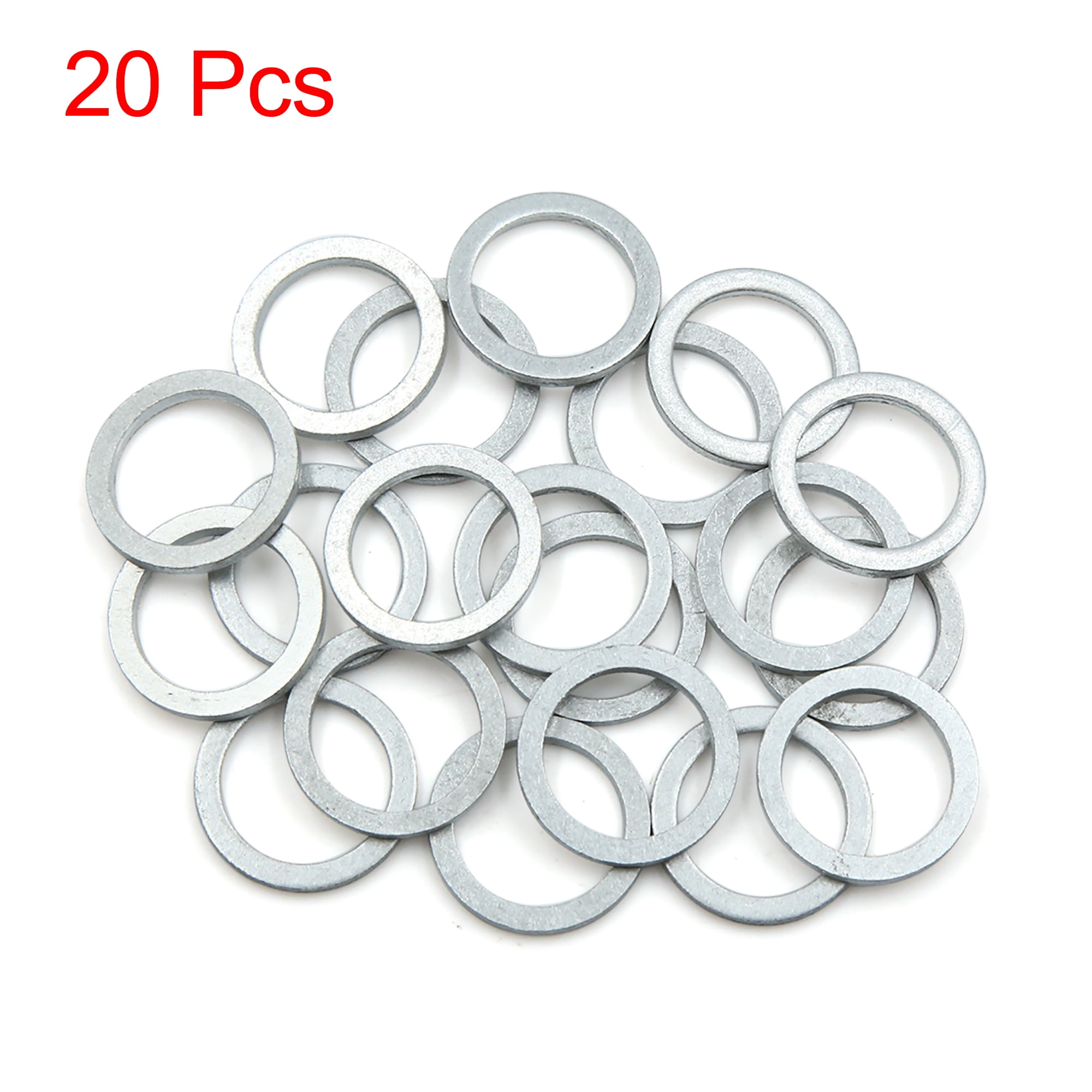 Unique Bargains 20pcs Engine Oil Crush Washers Drain Plug Gaskets Universal for Cars