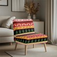 thumbnail image 3 of HELLHERO Non Slip Stain Protection Armless Accent Chair Protector for Armless Chair, Armless Accent Chair Cover Candy Cane Snowflake Pattern, 3 of 8