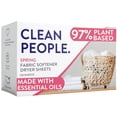 thumbnail image 1 of Clean People Hojas Suavizantes De Telas Totalmente Naturales – Hojas Para Secadora Ecológicas A Base De Plantas – Suaviza Y Elimina Naturalmente La Adherencia Estática – Suavizante De Ropa Vegano Con, 1 of 6