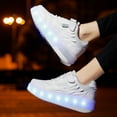 thumbnail image 5 of KOFUBOKE Child Teen Roller Skates Double Wheel Shoes Light Up LED shoe 1 size, 5 of 8