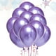 thumbnail image 4 of 50 piezas de 10 pulgadas de látex espesar globos de colores metálicos suministros de adornos de fiesta (púrpura), 4 of 5