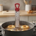 thumbnail image 5 of Food Network Candy Thermometer – Clip-On Stainless Steel Design with Stay-Cool Handle, 100°F–400°F Gauge for Candy, Oil & Deep Frying, Oven Safe Construction with Storage Sheath (Red), 5 of 6
