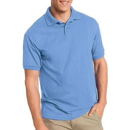 Hanes Men's EcoSmart Short Sleeve Jersey Polo Shirt