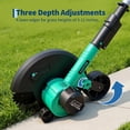 thumbnail image 2 of Goldensoil 20V Wireless Lawn Edger, 9-Inch Large Blade, 3 Adjustable Depths, 4.0Ah Battery, Blue, 2 of 9