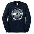thumbnail image 2 of Wild Bobby, Pop-Pop Man Myth Legend Funny Dad Uncle Papa Granpa Dad Gift, Father's Day, Men Long Sleeve Shirt, Navy, Small, 2 of 4