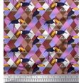 thumbnail image 1 of Soimoi Moss Georgette Fabric Check & Toucan Bird Decor Fabric Printed Yard 42 Inch Wide, 1 of 4