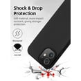thumbnail image 5 of Compatible for iPhone 12 Case and iPhone 12 Pro Case 6.1 Inch with Silicone Shockproof Protective Slim Phone Case for iPhone 12/12 Pro with [Soft Touch Microfiber Lining]-Black, 5 of 12