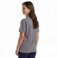thumbnail image 7 of Couver Boys Cotton Active Short Sleeve Crewneck Shirt, Oxford Grey, Medium, 2-Pack, 7 of 7